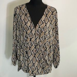 Michael Kors Wrap Front Blouse NWT